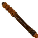 14.5" Hand Turned Carved Caduceus Teak Wood Magic 