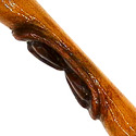 14.5" Hand Carved Mahogany Wood Trios Magic Wand
