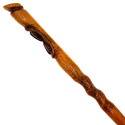 14.5" Hand Carved Mahogany Wood Trios Magic Wand