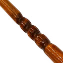 14.5" Hand Carved Mahogany Wood Trios Magic Wand