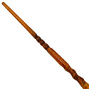 14.5" Hand Carved Mahogany Wood Trios Magic Wand