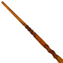 14.5" Hand Carved Mahogany Wood Trios Magic Wand