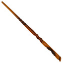 14.5" Hand Carved Mahogany Wood Trios Magic Wand