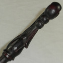 15 1/4" DeLacour Hand Carved Mahogany Wood Magic W