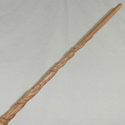 16" Hand Carved Mahogany Wood DE Skull Magic Wand