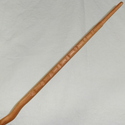 16" Hand Carved Mahogany Wood DE Snake Magic Wand