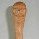 16" Hand Carved Mahogany Wood DE Snake Magic Wand