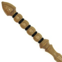 15" Hand Turned Directions Teak Wood Magic Wand