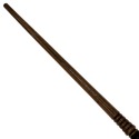 15" Hand Turned Black Rings Teak Wood Magic Wand S