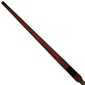 15.25" Hand Turned Brown Tear Teak Wood Magic Wand