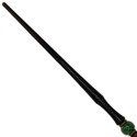 15" Hand Turned Emerald Tear Teak Wood Magic Wand 