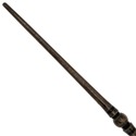 15" Hand Turned Brown Tear Teak Wood Magic Wand