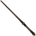 15" Hand Turned Brown Tear Teak Wood Magic Wand