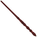 15" Hand Turned Classic Red Teak Wood Magic Wand