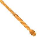 16" Hand Carved Almond Wood Mad-Eye Magic Wand