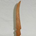 16" Hand Carved Mahogany Wood DE Thorn Magic Wand