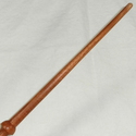 16.25" Hand Turned Carved Mahogany Wood Magic Wand