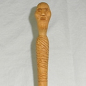 16" Hand Carved Mahogany Wood Mummy Magic Wand