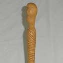 16" Hand Carved Mahogany Wood Mummy Magic Wand