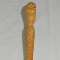 16" Hand Carved Mahogany Wood Mummy Magic Wand