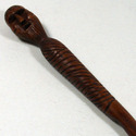 16" Hand Carved Mahogany Wood Mummy Magic Wand