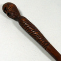 16" Hand Carved Mahogany Wood Mummy Magic Wand