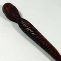 16" Hand Carved Mahogany Wood Mummy Magic Wand