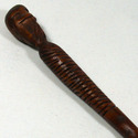 16" Hand Carved Mahogany Wood Mummy Magic Wand