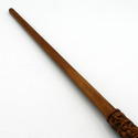 15" Hand Carved Leta LeStrange Mahogany Wood Magic