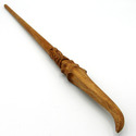 15.5" Flamel Hand Carved Almond Wood Magic Wand