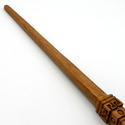 15" Spielman Hand Carved Mahogany Wood Magic Wand