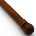 15" Hand Turned Squared Mahogany Wood Magic Wand