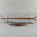 16" Slughorn Hand Carved Mahogany Wood Magic Wand