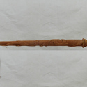 16" Slughorn Hand Carved Mahogany Wood Magic Wand