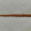 16" Slughorn Hand Carved Mahogany Wood Magic Wand