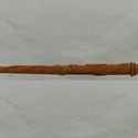 16" Slughorn Hand Carved Mahogany Wood Magic Wand