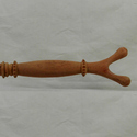 16" Slughorn Hand Carved Mahogany Wood Magic Wand