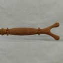 16" Slughorn Hand Carved Mahogany Wood Magic Wand