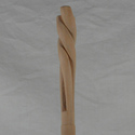 16" Long Bottom Hand Carved Mahoe Wood Magic Wand