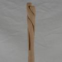 16" Long Bottom Hand Carved Mahoe Wood Magic Wand