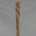 16" Long Bottom Hand Carved Mahoe Wood Magic Wand