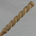 16" Twists Hand Turned and Carved Mahoe Wood Magic