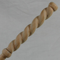 16" Twists Hand Turned and Carved Mahoe Wood Magic