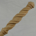 16" Spirals Hand Turned and Carved Mahoe Wood Magi