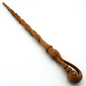 16" DeLacour Hand Carved Mahogany Wood Magic Wand