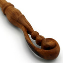 16" DeLacour Hand Carved Mahogany Wood Magic Wand