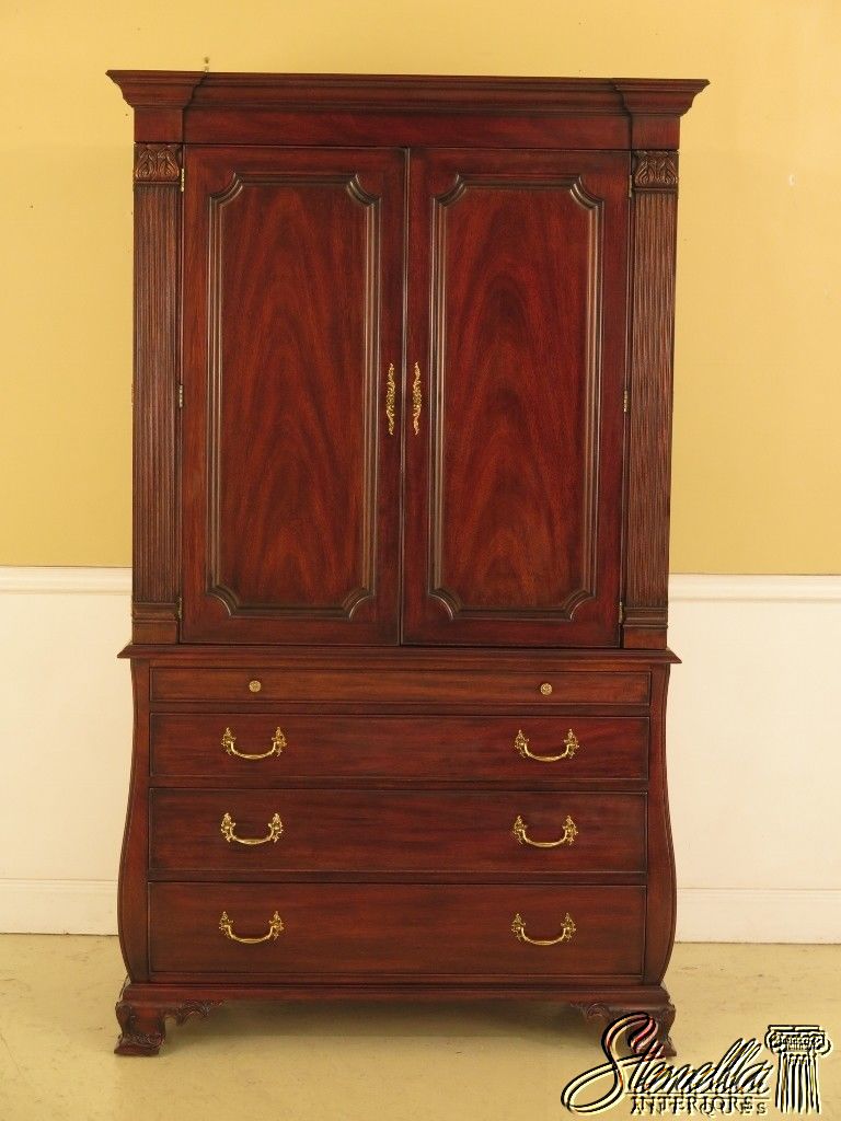 47088: HENKEL HARRIS Mahogany Model #184 Bedroom Armoire Wardrobe | eBay