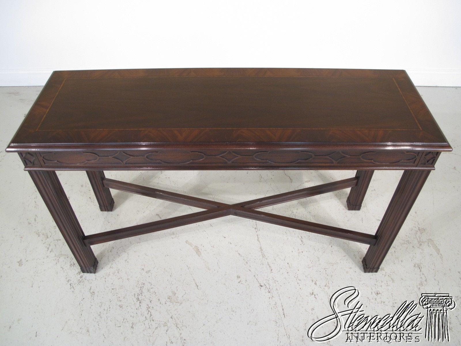 L44342: HENKEL HARRIS model #5721 Chippendale Mahogany Sofa Table ~ New