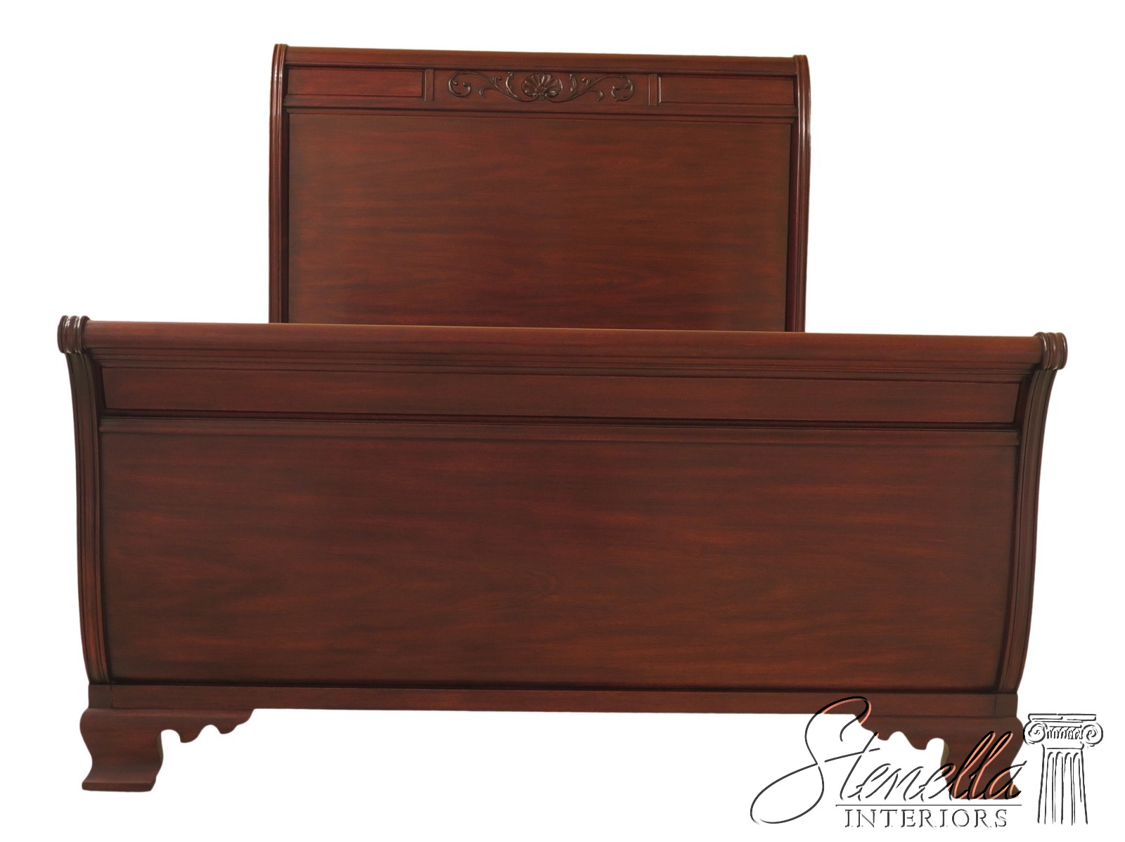 46400EC HENKEL HARRIS Queen Size Mahogany Sleigh Bed eBay