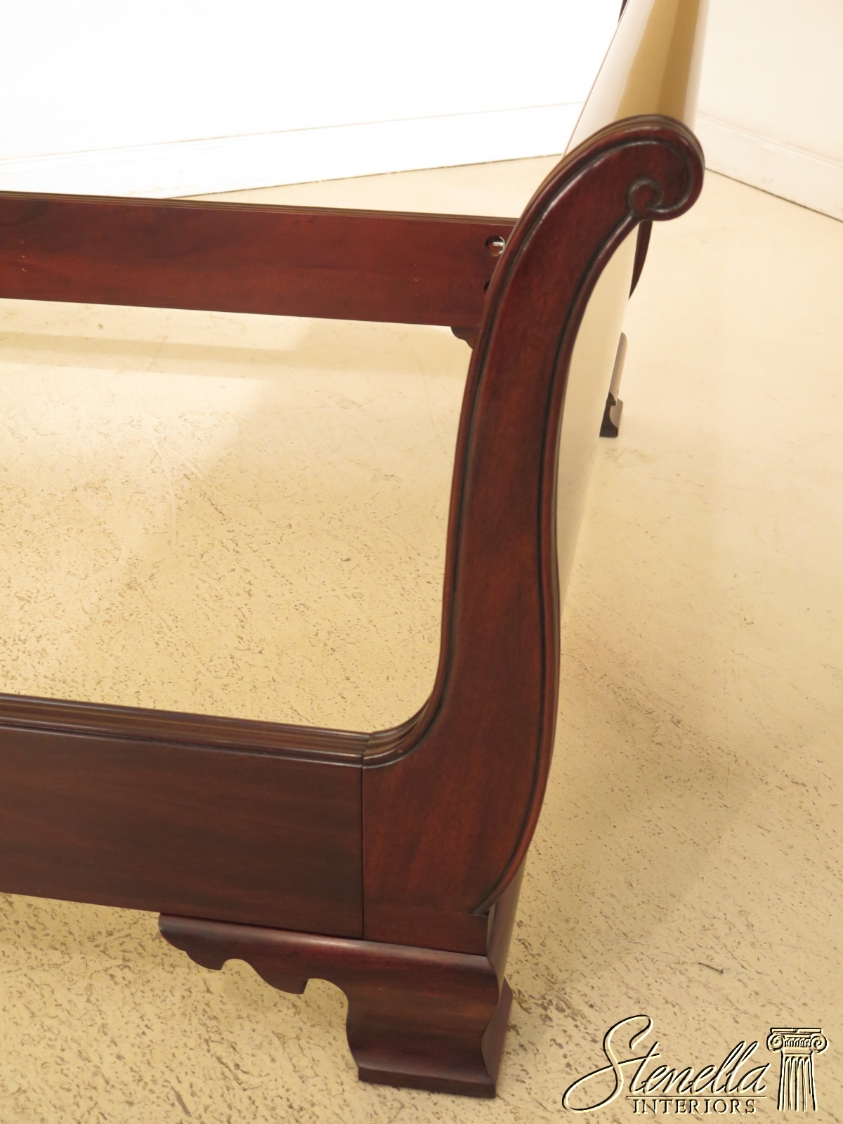 46400EC HENKEL HARRIS Queen Size Mahogany Sleigh Bed eBay